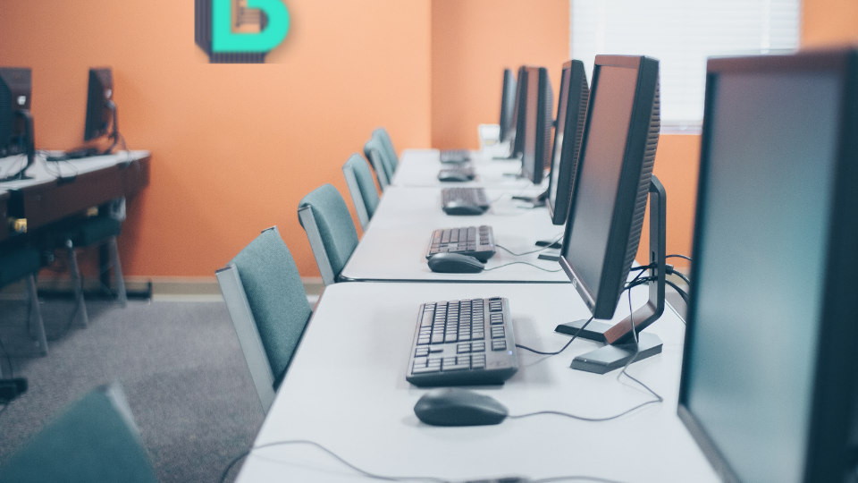 Office Computers on a Table